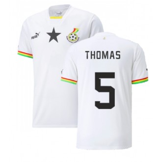 Herren Fußballbekleidung Ghana Thomas Partey #5 Heimtrikot WM 2022 Kurzarm